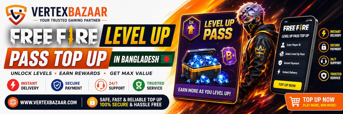 Free Fire Level Up Pass Top Up in Bangladesh – Fast & Secure