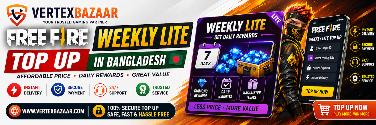 Free Fire Weekly Lite Top Up in Bangladesh – Uid Bkash