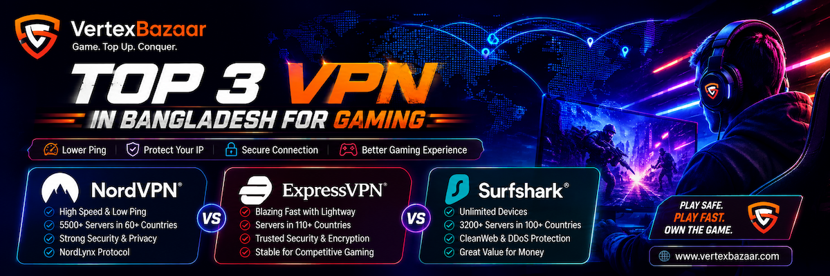 Top 3 VPN in Bangladesh for Gaming
