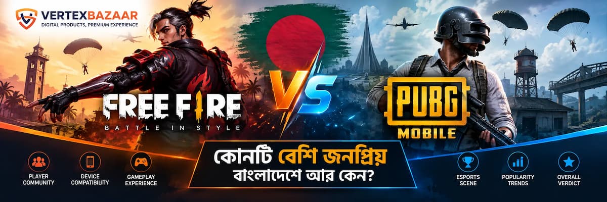 Garena Free Fire Vs PUBG Mobile: কোনটি বেশি জনপ্রিয় বাংলাদেশে এবং কেন?