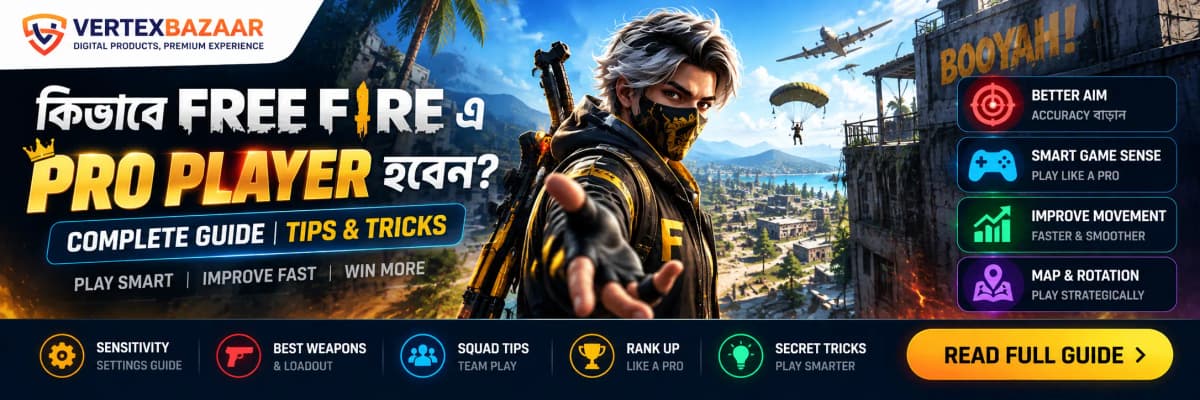 কিভাবে Free Fire এ Pro Player হবেন? 😱 How to Become a Pro Player in Free Fire – FF Secret Tips & Tricks