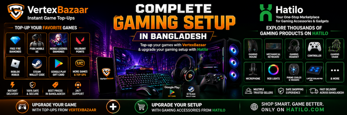 Complete Gaming Setup in Bangladesh: Where to Buy Game Top-Ups & Gaming Accessories