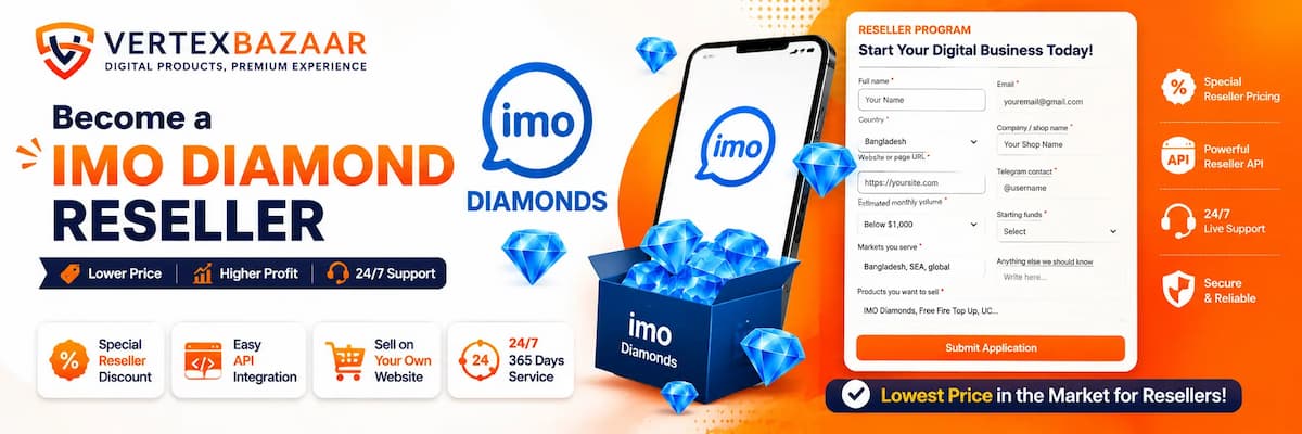 How to Become an IMO Diamond Reseller with VertexBazaar