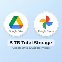 Google Drive & Photos 5 TB (18 Months)